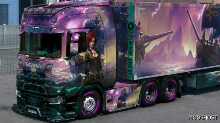 ETS2 Mod: Pirate Anime Girl Skin (Featured)