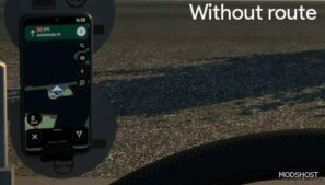 ETS2 Navigation Mod: Google Maps for Phone Polish Version 1.49 (Featured)