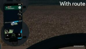 ETS2 Navigation Mod: Google Maps for Phone Polish Version 1.49 (Image #2)