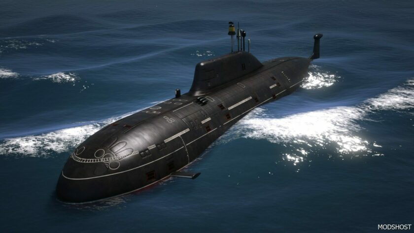 GTA 5 Vehicle Mod: Akula Class Submarine Russian Navy Add-On (Featured)