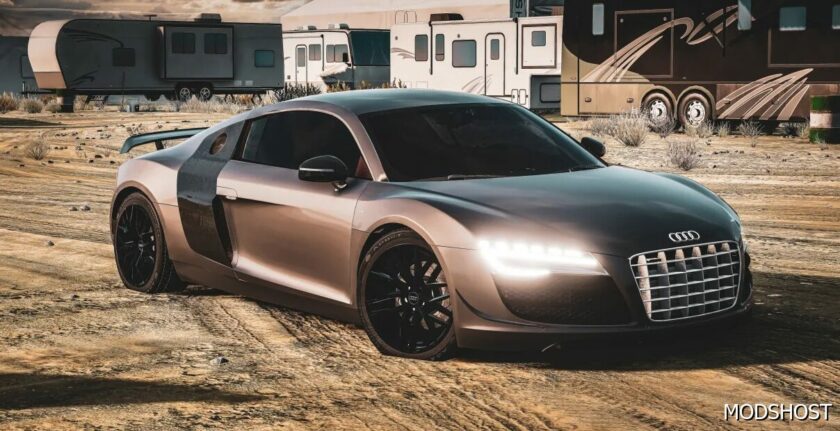 BeamNG Audi Car Mod: R8 2012-2015 V1.1 Release 0.31 (Featured)