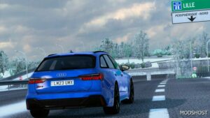 ETS2 Audi Car Mod: RS6 Avant C8 2020 V1.1 1.49 (Featured)