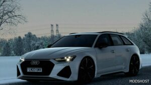 ETS2 Audi Car Mod: RS6 Avant C8 2020 V1.1 1.49 (Image #2)