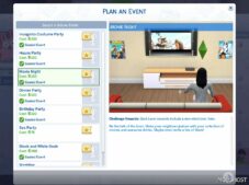 Sims 4 Mod: It's Movie Time V3.4.9 (Image #3)