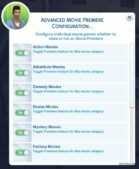 Sims 4 Mod: It's Movie Time V3.4.9 (Image #14)