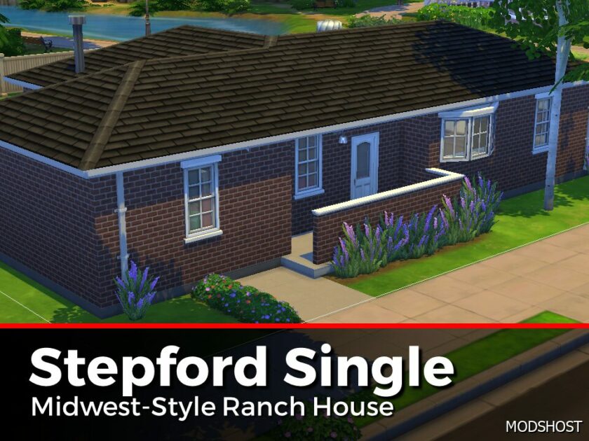 Sims 4 House Mod: Stepford Single No CC (Featured)