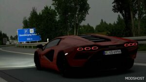 ETS2 Lamborghini Car Mod: Countach LPI 800-4 2022 V1.2 1.49 (Image #3)