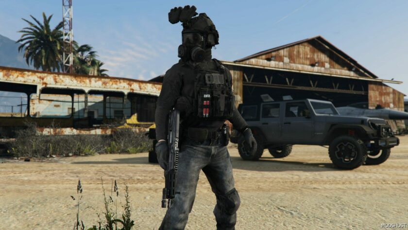 GTA 5 Player Mod: Tactical Gear & Clothing for Trevor (Featured)