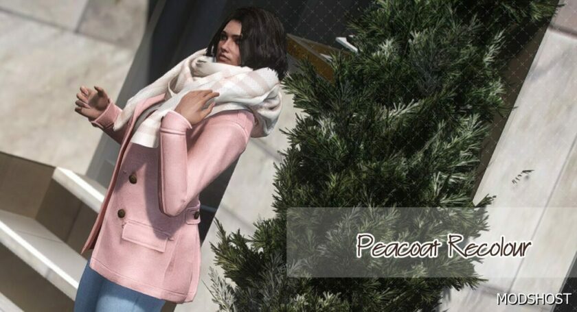 GTA 5 Player Mod: Peacoat Recolour for MP Female (Featured)