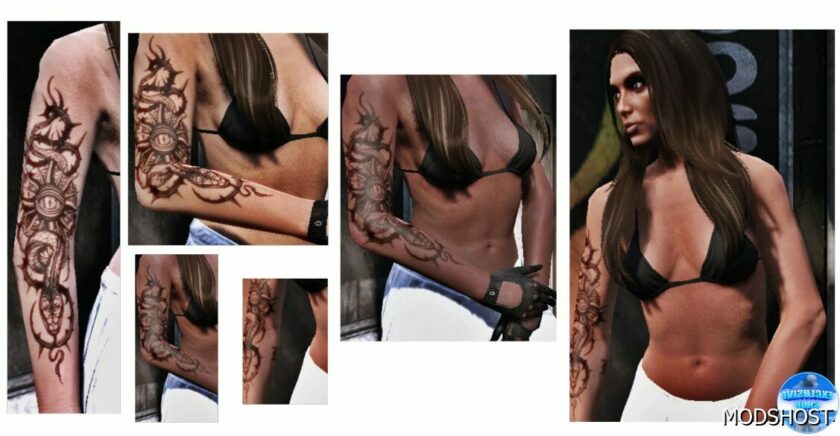 GTA 5 Player Mod: Tattoo for MP Male / Female (Featured)