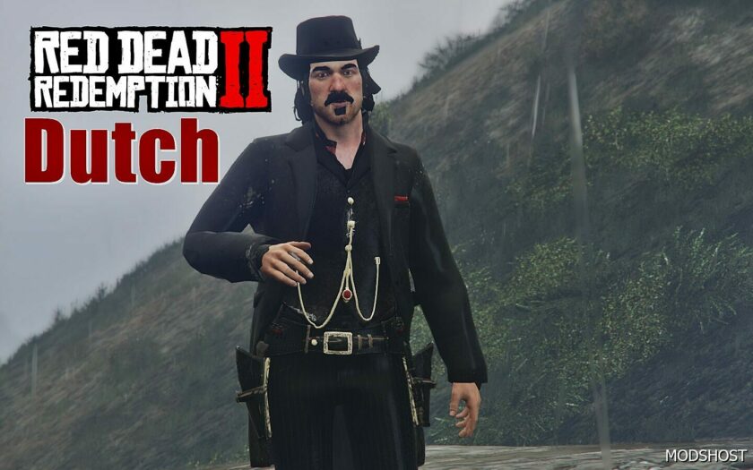 GTA 5 Player Mod: Dutch from RDR2 Add-On PED (Featured)