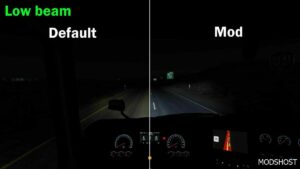 ATS Headlights Part Mod: Improved Headlight for SCS Trucks V1.01 (Image #3)