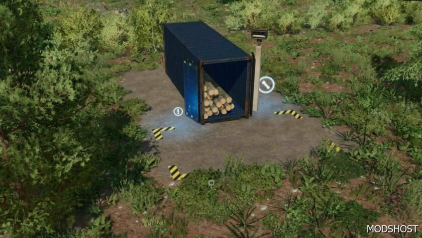 FS22 Placeable Mod: Wood Shipping Container (Featured)