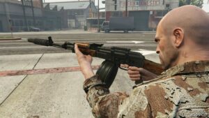 GTA 5 Weapon Mod: AKM Coldwar Animated (Image #2)