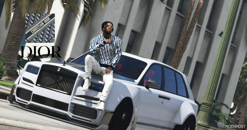 GTA 5 Player Mod: Dior Sweatshirt for Franklin (Featured)