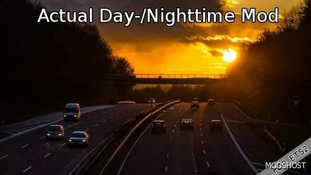 ETS2 Mod: Actual DAY & Night Time 1.49 (Featured)