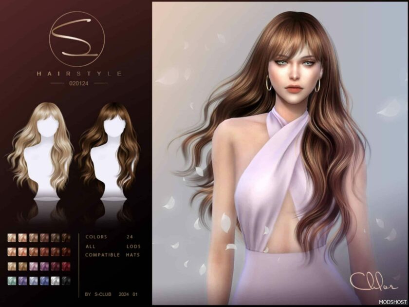 Sims 4 Female Mod: Long Flowing Hair (Featured)