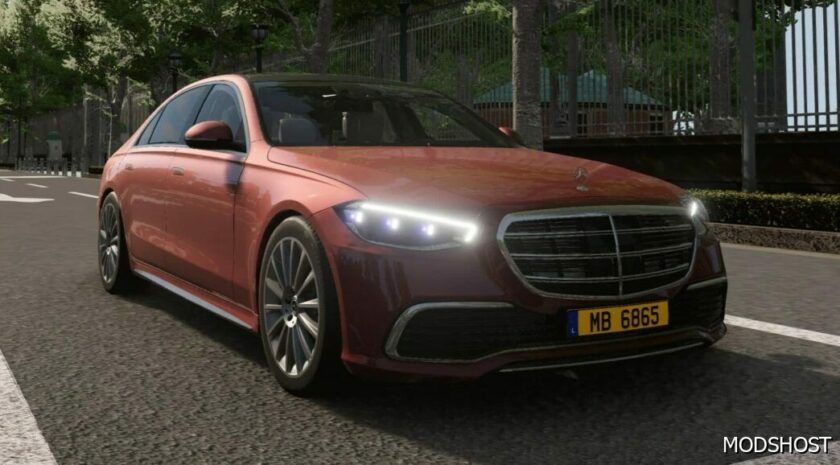 BeamNG Mercedes-Benz Car Mod: S-Class W223 2022 V3.5 0.31 (Featured)