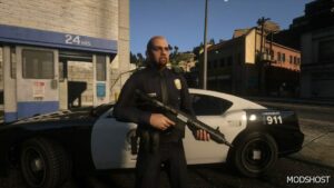 GTA 5 Player Mod: Lspd FIX PED COP V1.1 (Image #2)