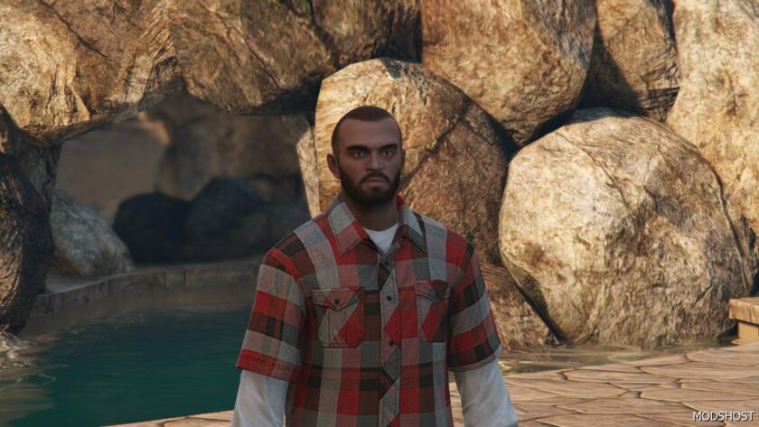 GTA 5 Player Mod: Trevor | Long Sleeve Flannel V1.1 (Featured)