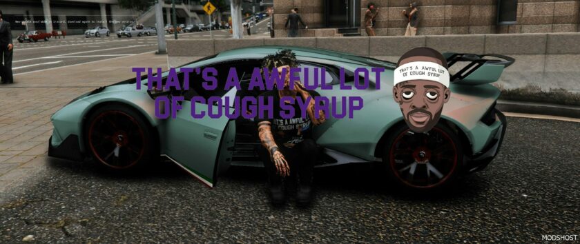 GTA 5 Player Mod: Awful Cough Syrup Shirts MP Male/Franklin (Featured)