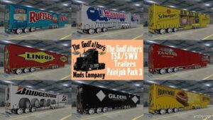 ATS Skin Mod: The Godfather’s TSA SWR Trailers Paintjob Pack 3 V1.1 (Featured)