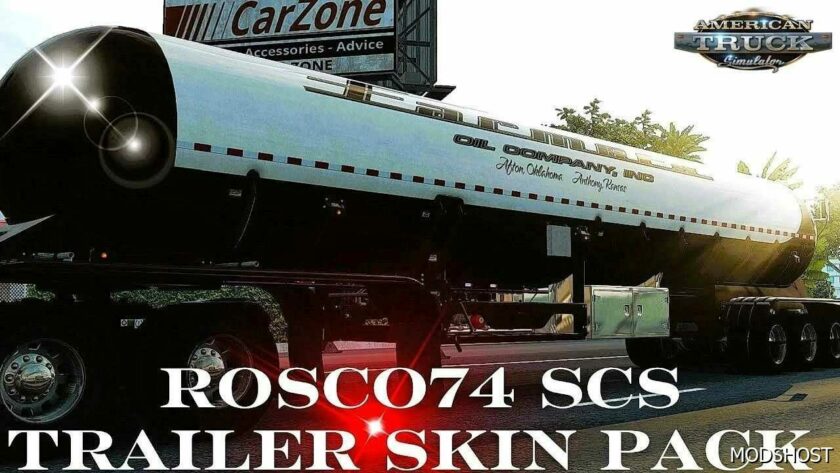 ATS Mod: Rosco74 SCS Trailer Skin Pack 1.49 (Featured)