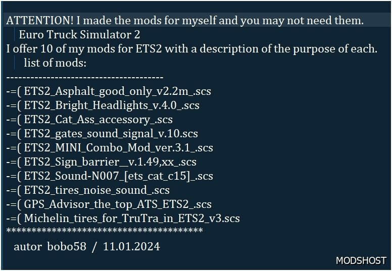 ETS2 Mod: My 10 Mods 1.49 (Featured)