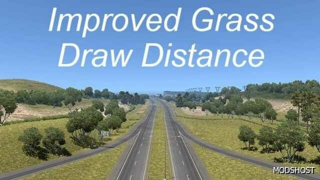 ATS Mod: Improved Grass Draw Distance 1.49 (Featured)