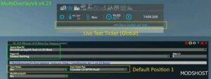 FS22 Script Mod: Multioverlay HUD V4.33 Beta (Image #2)