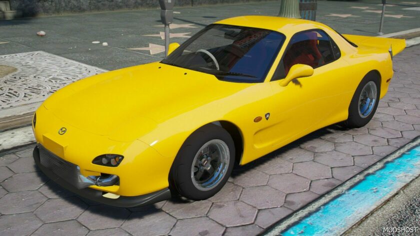 GTA 5 Mazda Vehicle Mod: 2002 Mazda RX-7 FD Drag (Featured)