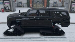 GTA 5 Vehicle Mod: Cadillac Escalade Mattracks (Image #2)