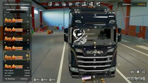 ETS2 Scania Part Mod: Pack 50 Windscreen Decal of Scania NTG R (Image #3)