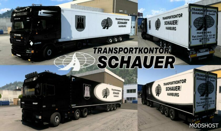 ETS2 Mod: Transportkontor Schauer Gmbh Skin Pack (Featured)