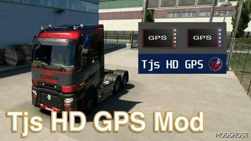 ETS2 ProMods Mod: TJS HD GPS Promods Add-On V1.2.4 (Featured)