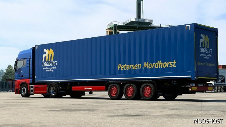 ETS2 Krone Mod: MAN TGX 2020 Petersen Mordhorst Combo Skin 1.49 (Featured)