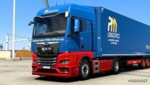 ETS2 Krone Mod: MAN TGX 2020 Petersen Mordhorst Combo Skin 1.49 (Image #2)