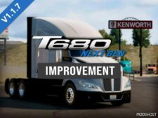 ATS Kenworth Truck Mod: Jasper’s Kenworth T680 2022 V1.1.7 1.49 (Featured)