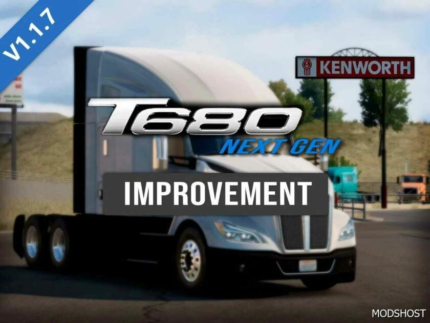 ATS Kenworth Truck Mod: Jasper’s Kenworth T680 2022 V1.1.7 1.49 (Featured)