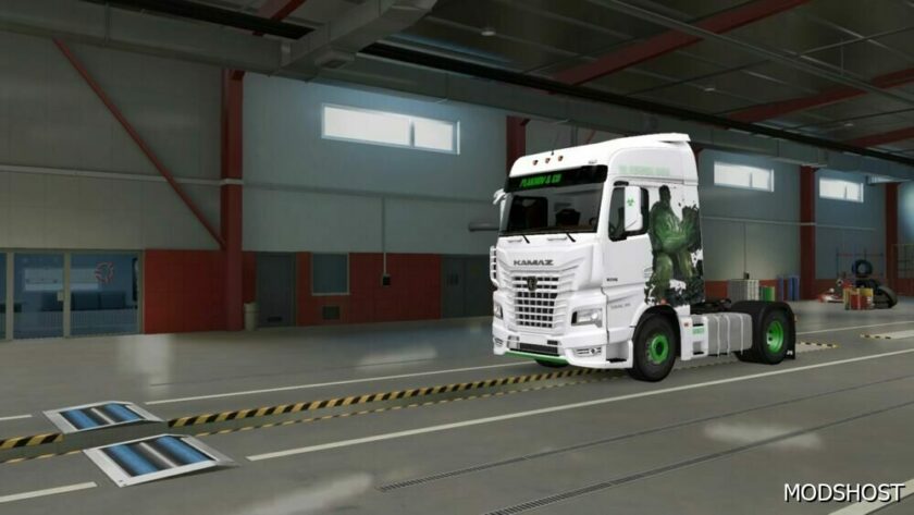 ETS2 Kamaz Mod: 54901 (K5) – Hulk Skin (Featured)