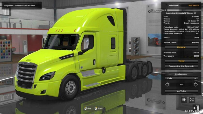 ATS Freightliner Part Mod: Engine Freightliner Cascadia 1000 HP 1.49 (Featured)