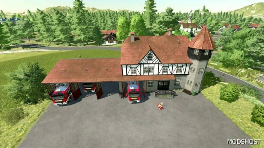 FS22 Placeable Mod: Fire Department (Featured)