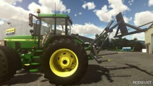 FS22 Implement Mod: 3 Point Hitch Bale Fork V1.0.0.1 (Featured)