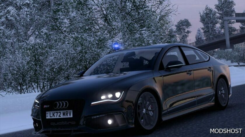 ETS2 Audi Car Mod: RS7 Sportback 2013 4G8 V4.6 1.49 (Featured)