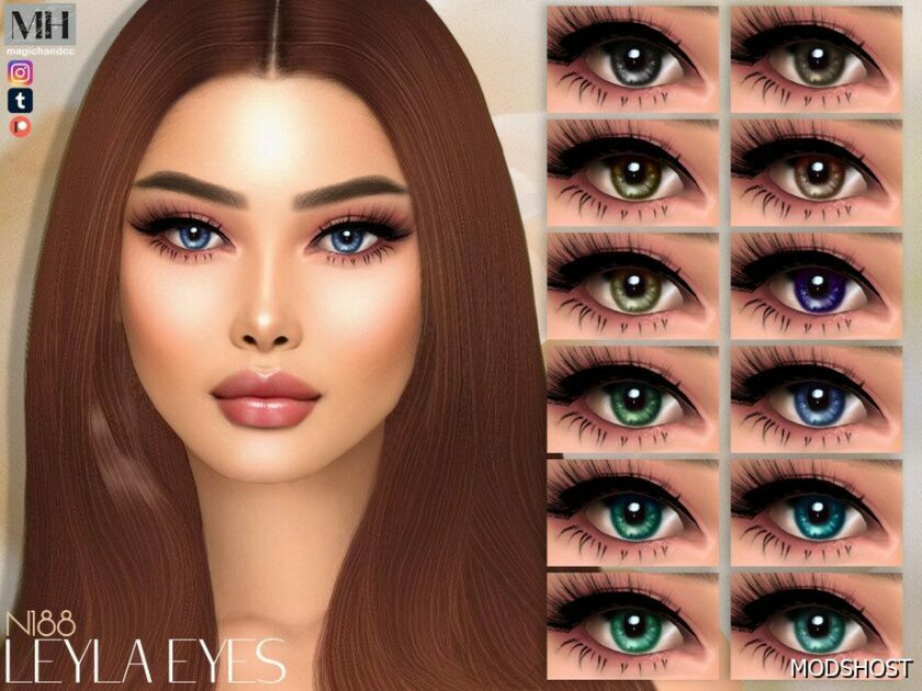 Sims 4 Mod: Leyla Eyes N188 (Featured)