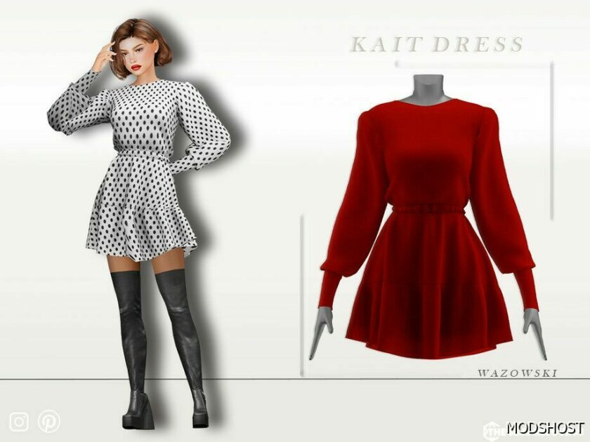 Sims 4 Everyday Clothes Mod: Kait Dress (Featured)