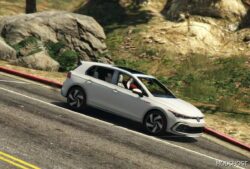 GTA 5 Volkswagen Vehicle Mod: Golf GTI 2023 Add-On (Featured)