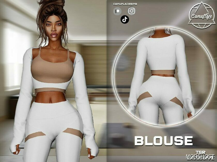 Sims 4 Elder Clothes Mod: Workout SET 387 (Featured)