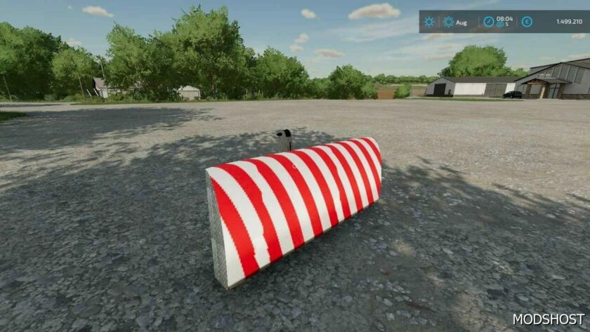 FS22 Mod: 900KG Weight with Warning Stripes (Featured)