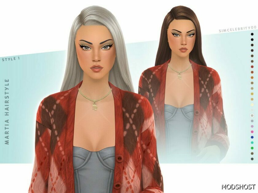 Sims 4 Female Mod: Martia Hairstyle (Featured)